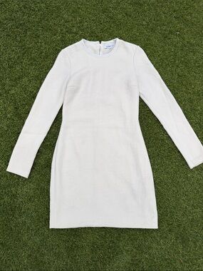 Elizabeth and James Cream Long-Sleeve Sheath Dress
